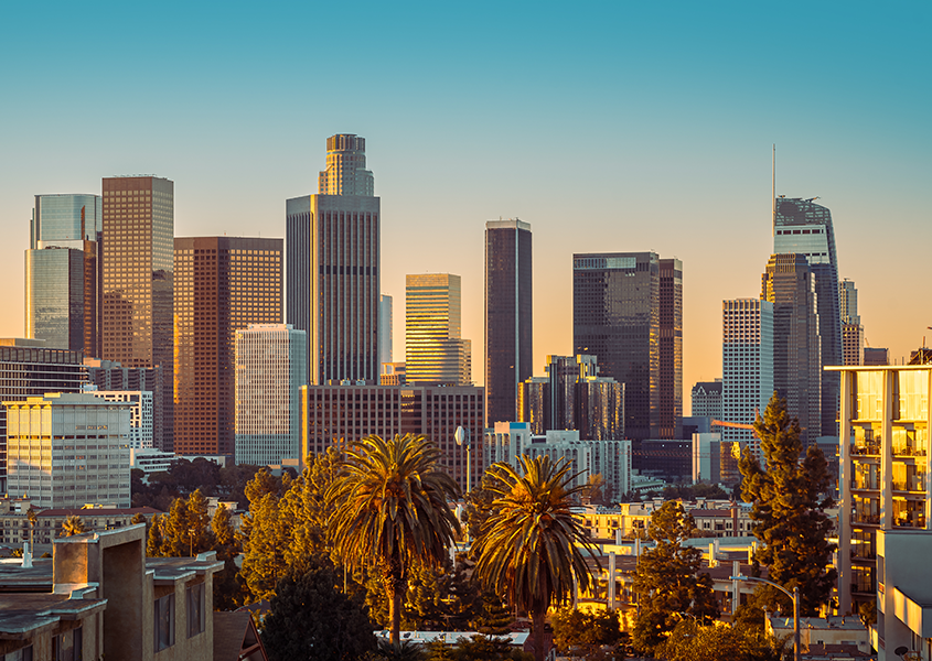 Los Angeles Skyline at Sunset