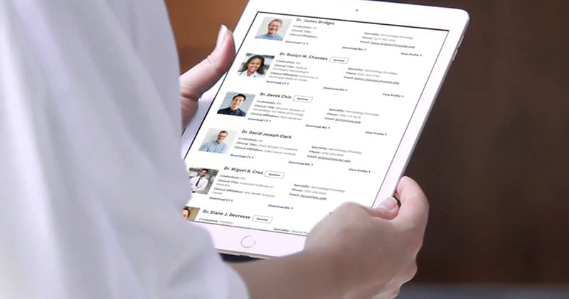HCP Identification with tablet