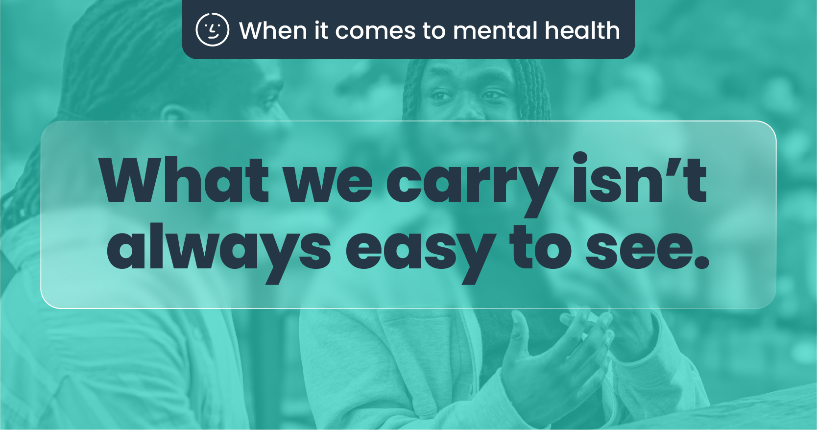 What we carry isn't always easy to see